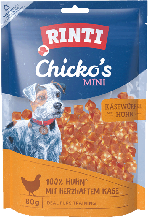 RINTI Chicko Mini Käsewürfel Huhn Hundesnack