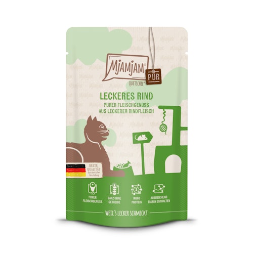 MJAMJAM Quetschies PUR 125g Beutel Katzennassfutter