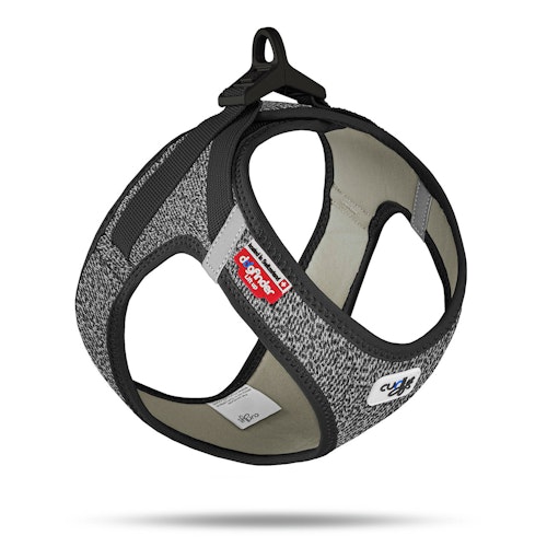 Curli Clasp Vest Geschirr Merino schwarz Hundegeschirr
