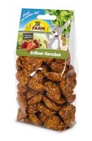 JR FARM Erdbeer-Herzchen 150g Kleintiersnack