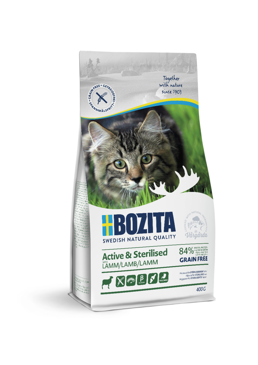 Bozita Active & Sterilised Grain Free Lamb Katzentrockenfutter