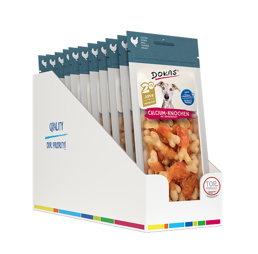 DOKAS Calcium-Knochen Hühnerbrust Hundesnack