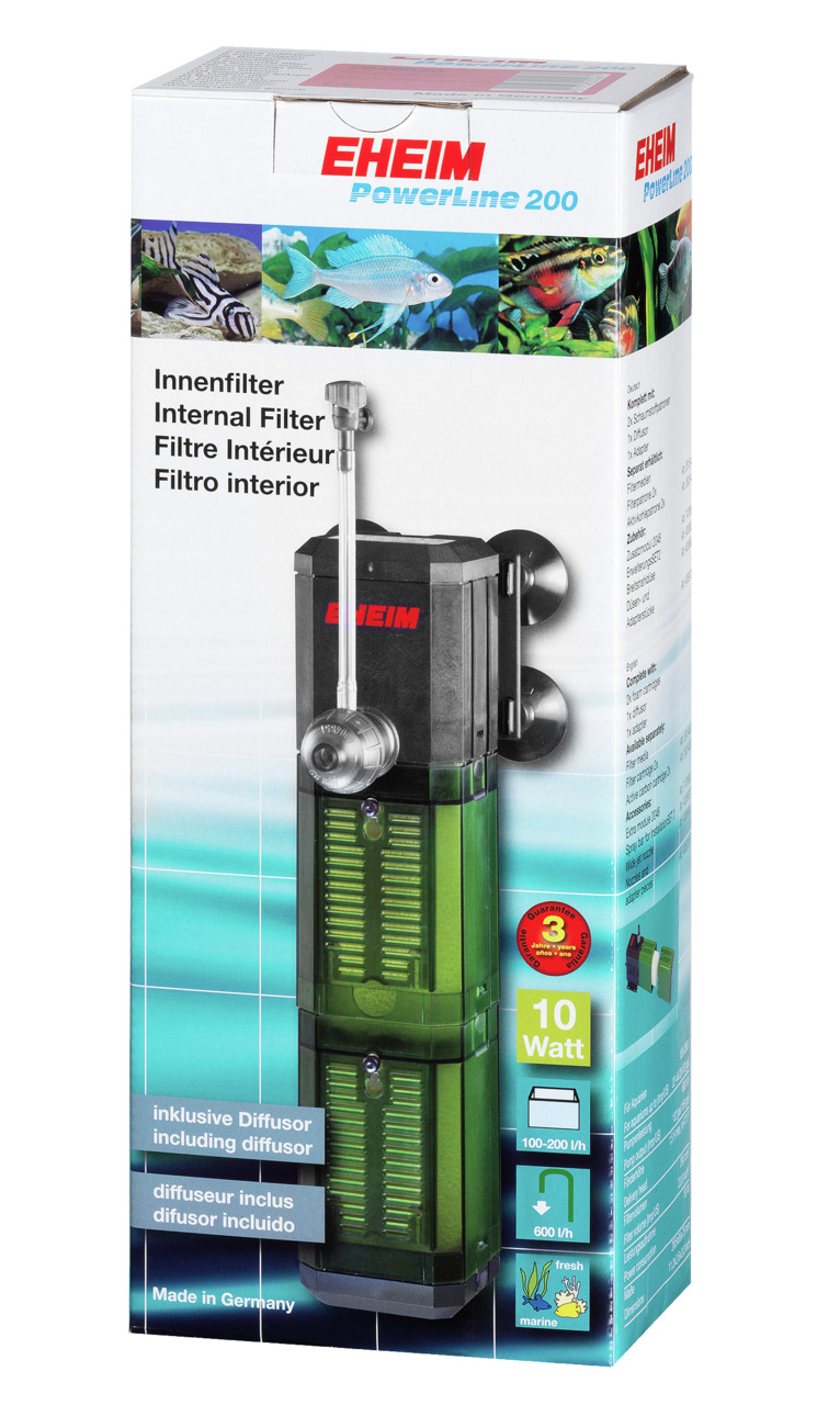 EHEIM 2048 PowerLine 200 Innenfilter mit Filtermasse