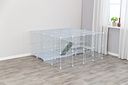 Vorschaubild TRIXIE Indoor Freilaufgehege, Metall/Kunststoff, 140 × 35 × 70 cm, weiß