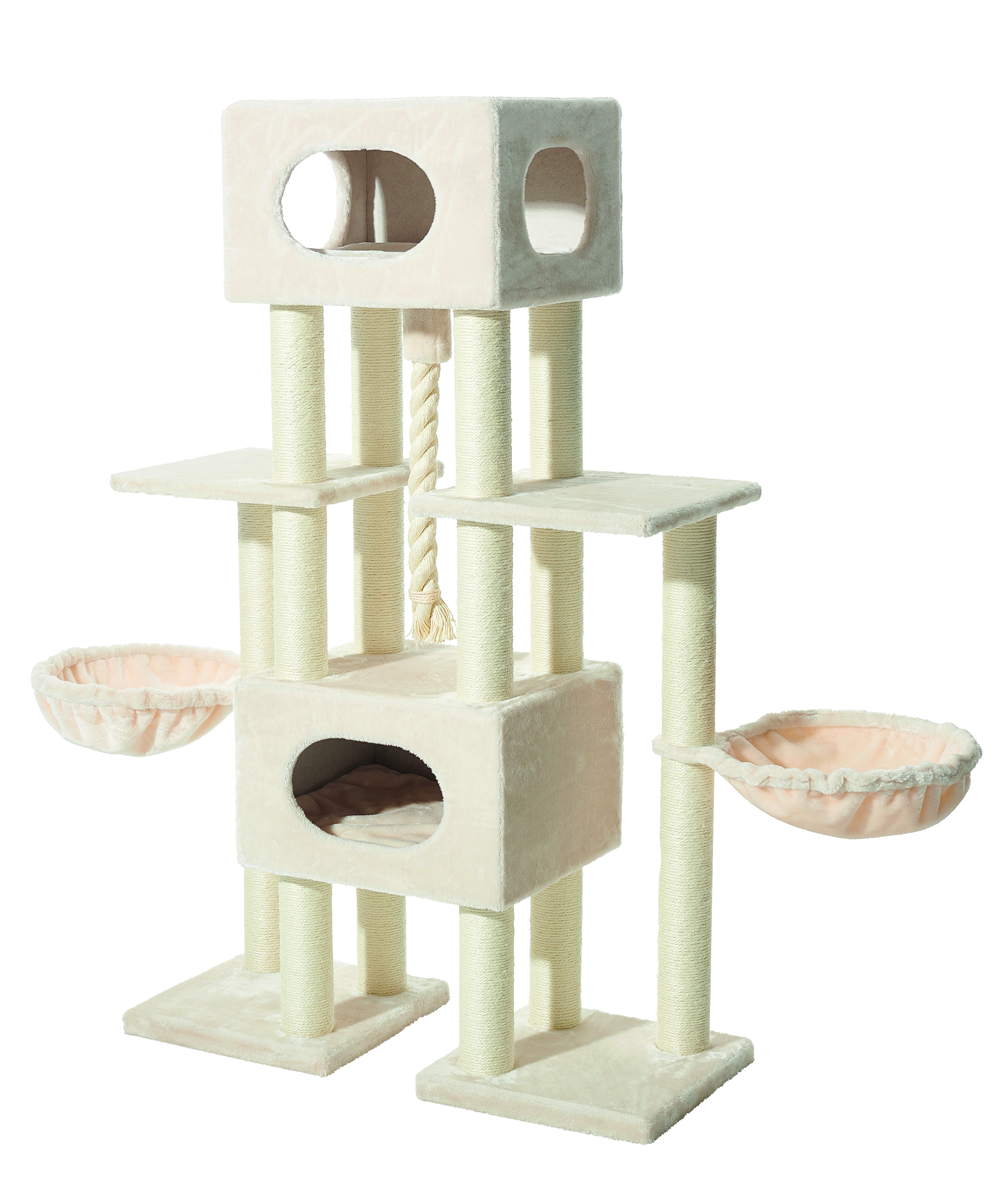 NOBBY Kratzbaum  "USAK" cream; 100 x 40 x 156 cm