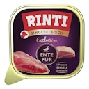 Vorschaubild Rinti Singlefleisch Excusiv Schale 10x150g Ente PUR Hundenassfutter