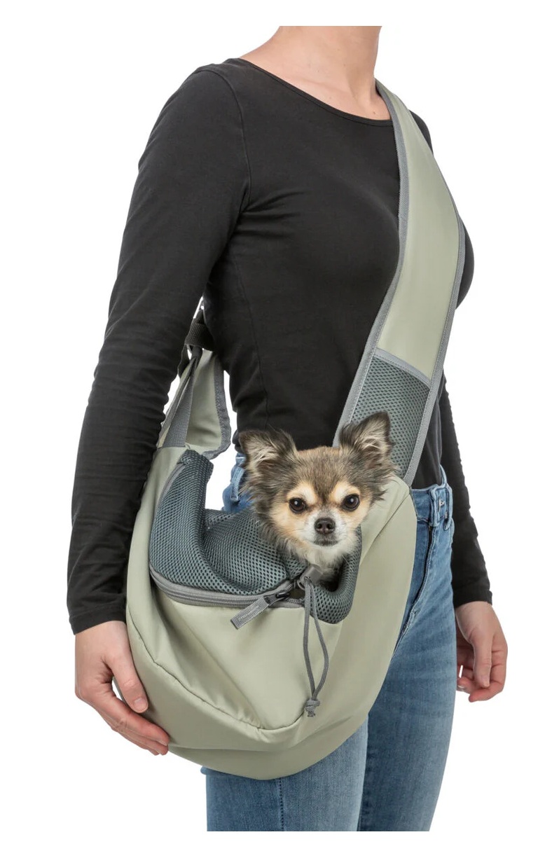 TRIXIE Fronttasche Sling, 50 × 25 × 18 cm, hellgrün