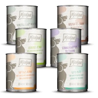 MJAMJAM Mixpaket 6 x 800g Dose Hundenassfutter Mixpaket II - Huhn & Ente, Rind, Pute, Kalb, Truthahn, Lamm 