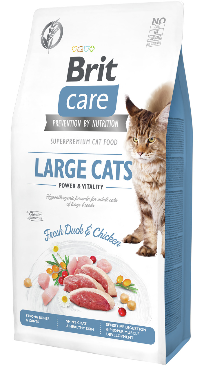 Brit Care Fresh Duck&Chicken getreidefrei Large Cats Katzentrockenfutter
