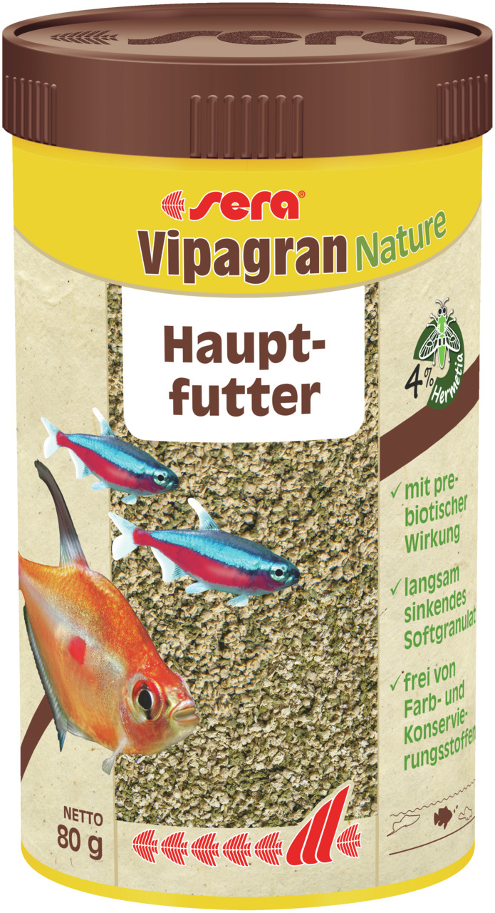 sera Vipagran Nature Hauptfutter Softgranulat