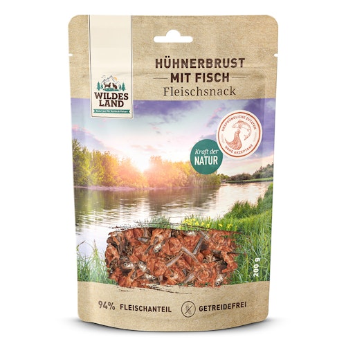 Wildes Land Hühnerbrust Hunde Snack