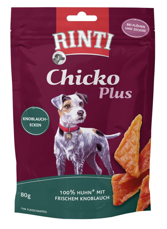 Rinti 24x80g Chicko Mini-Knoblauchecken Hundesnack