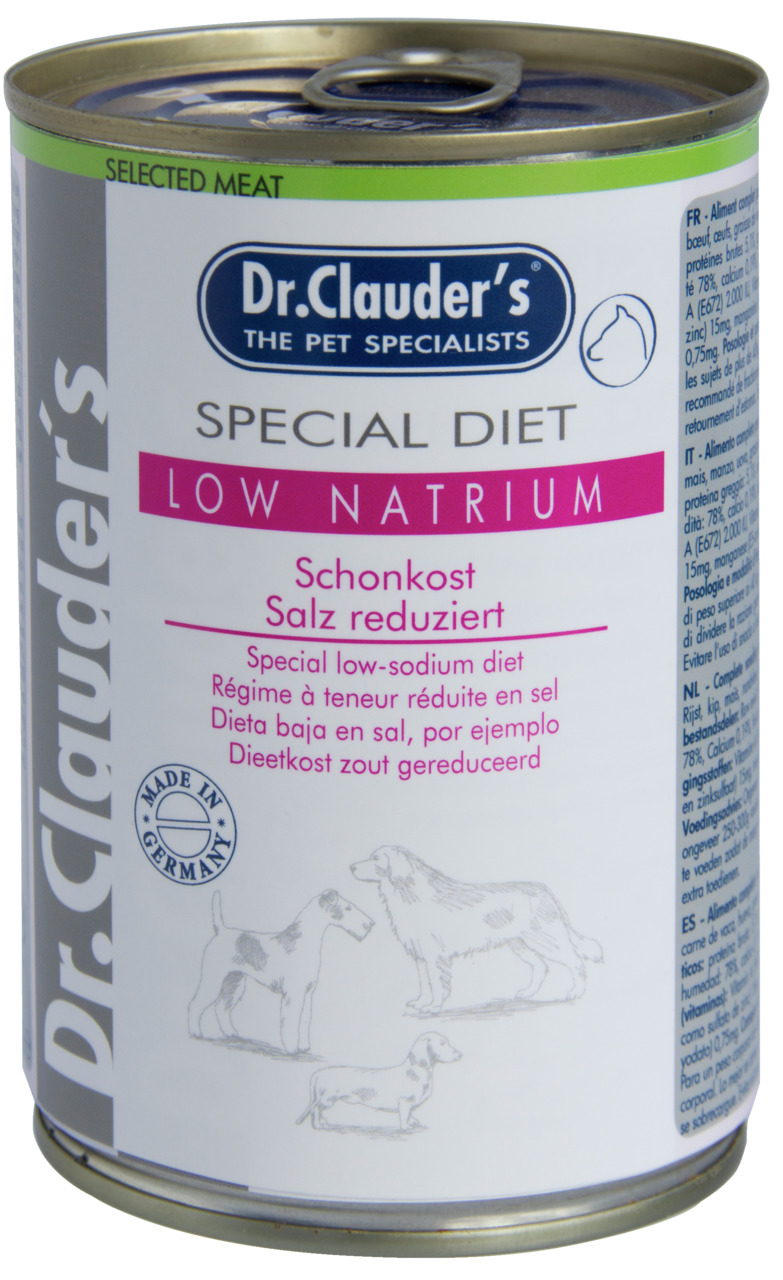 Dr. Clauder's Special Diet Low Natrium 400g Dosen Hundenassfutter