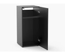 Vorschaubild Aquatlantis Aqua Tower 96 schwarz Aquarienunterschrank