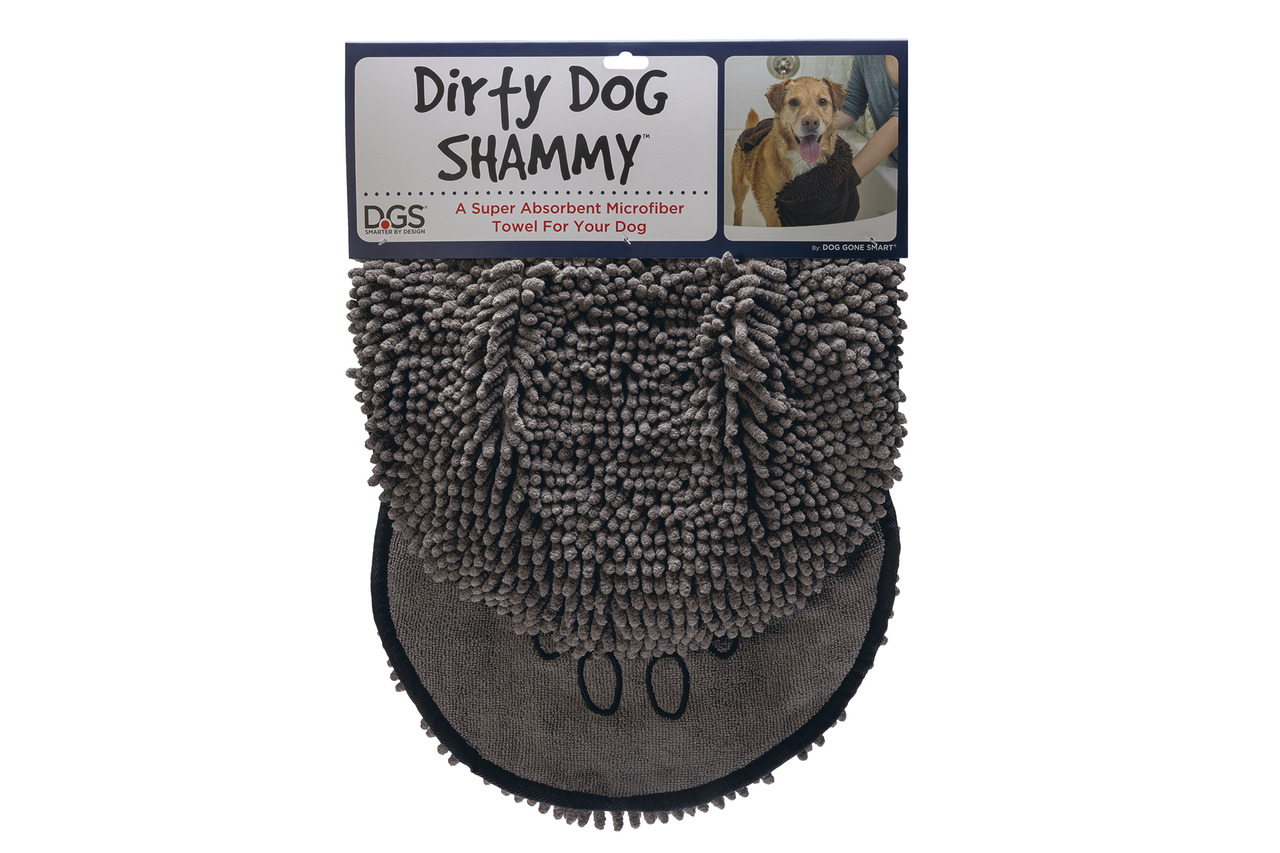 Karlie Dirty Dog Handtuch Shammy 80 x 35 Centimeter grau Hundereinigung