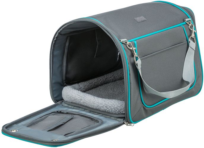 TRIXIE Wohn- und Transporttasche Vicky, 40 × 27 × 28 cm, grau