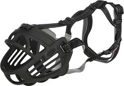 TRIXIE Muzzle Flex Maulkorb, Gummi, schwarz