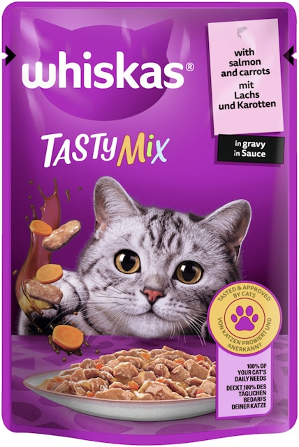 Whiskas TastyMix in Sauce 85 Gramm KatzennassfutterVorschaubild