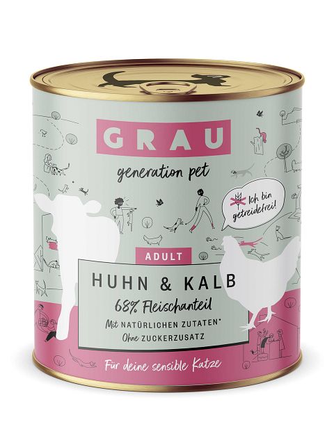 grau Katze 800 Gramm KatzennassfutterVorschaubild