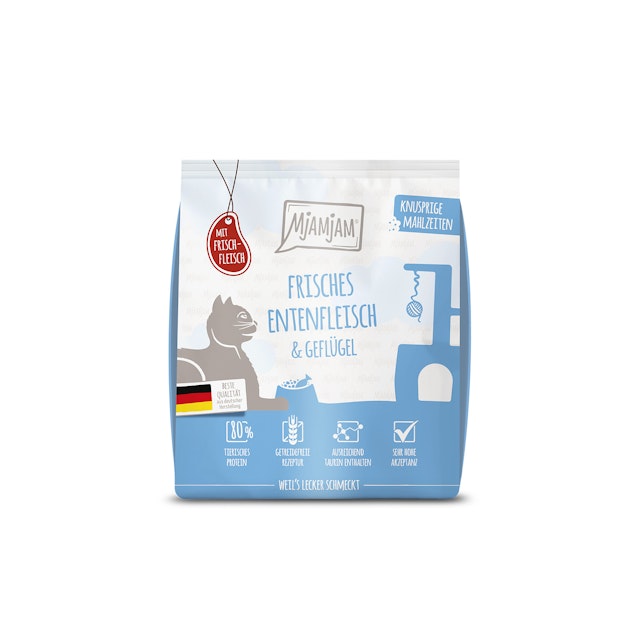 Mjamjam Frische Ente & Geflügel KatzentrockenfutterVorschaubild