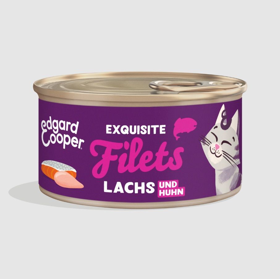 Edgard&Cooper Frischer Lachs und Huhn 70g Katzenfeuchtfutter