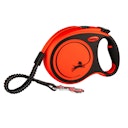 Vorschaubild Flexi XTREME Gurt L 8 Meter schwarz/orange Roll-Leine für Hunde