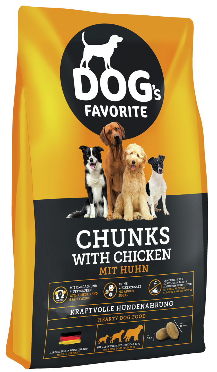 HAPPY DOG Dog's Favorite Chunks Hundetrockenfutter