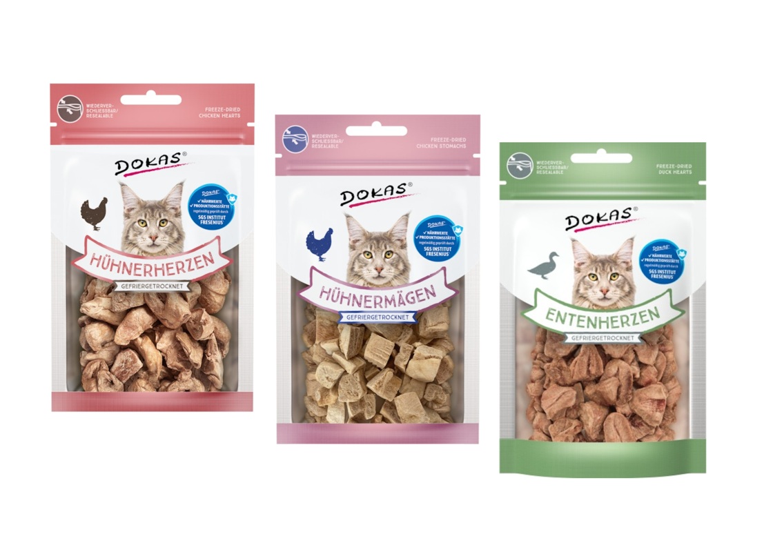 DOKAS Snack-Mix Gefriergetrocknets 3x15g Katzensnack