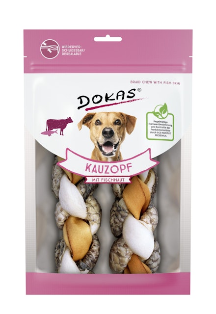 DOKAS Kauzopf mit Fischhaut HundesnacksVorschaubild