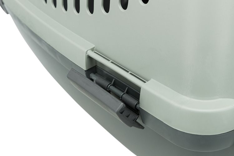 TRIXIE Transportbox Capri 2, recycelt, XS–S: 37 × 34 × 55 cm, anthrazit/grau-grün