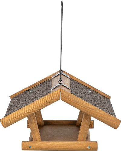 TRIXIE Futterhaus zum Aufhängen, Kiefernholz, 30 × 18 × 28 cm, braun