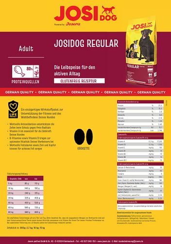 Josera JosiDog Regular Hundetrockenfutter