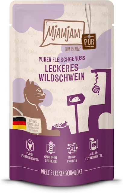 MJAMJAM Quetschies PUR 125g Beutel KatzennassfutterVorschaubild