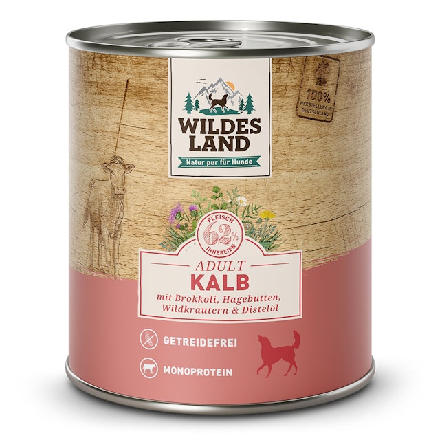 Wildes Land Hundenassfutter 800gVorschaubild