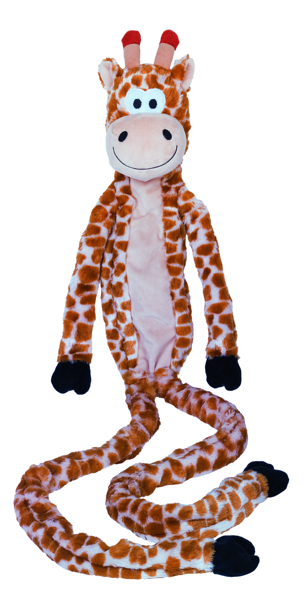 NOBBY Plüsch Giraffe lang, mit Seil innen 113 cm