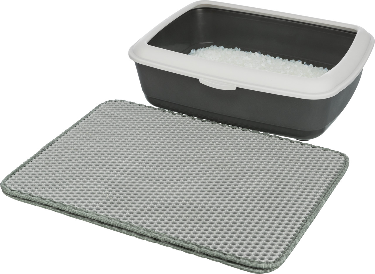 TRIXIE Sieb-Vorleger 58 x 75 Centimeter grau Katzenzubehör