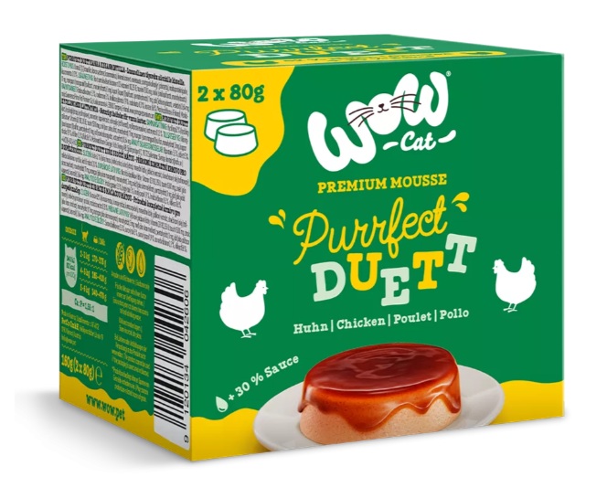 WOW Purrfect Duett Huhn CAT 2 x 80g