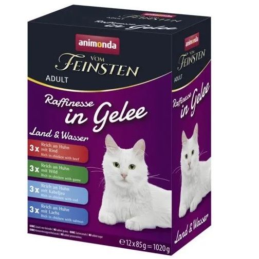 animonda Raffinesse in Gelée Land&Wasser 8x85g MP Katzennassfutter