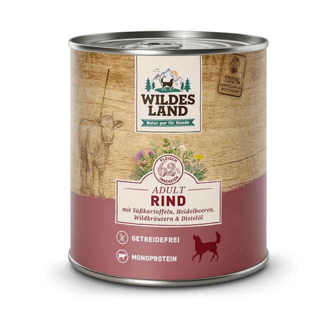 Wildes Land Hundenassfutter 800gVorschaubild