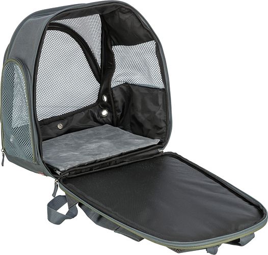 TRIXIE Rucksack Lyla, 34 × 22 × 42 cm, grau/blau