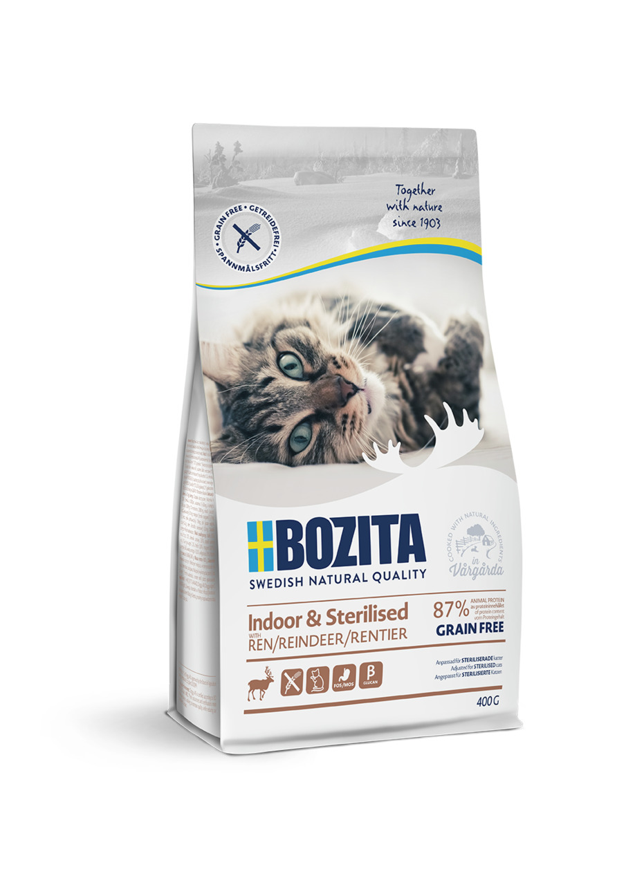 Bozita Indoor & Sterilised Grain Free Reindeer Katzentrockenfutter