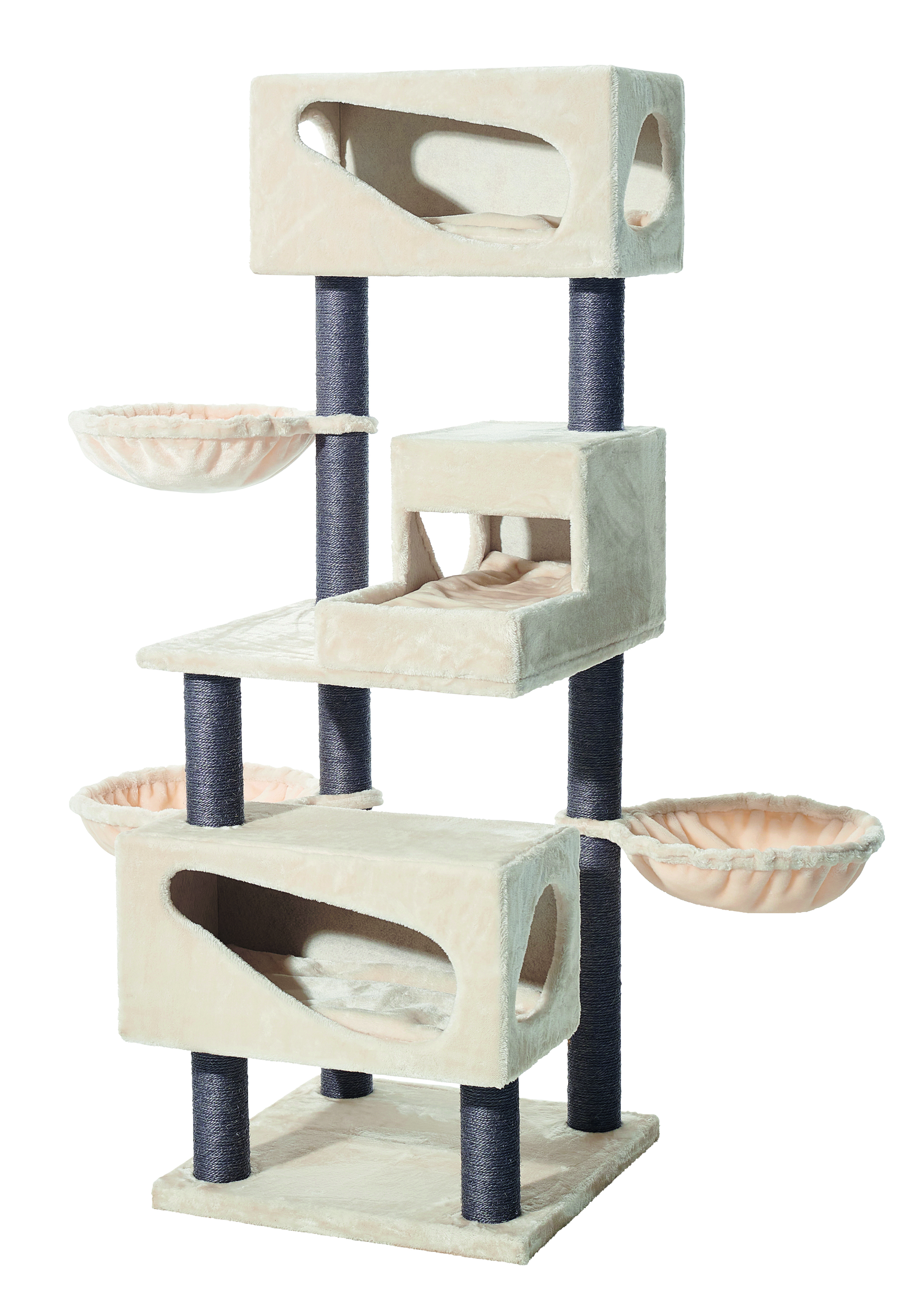 NOBBY Kratzbaum  "CORLU" cream; 60 x 60 x 171 cm