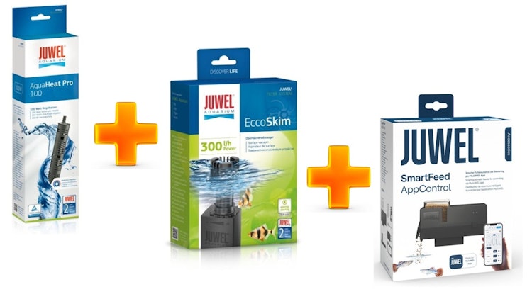 JUWEL AquaHeatPro 100 & Ecco Skimmer & SmartFeed Futterautomat  - Vorteils-Paket JUWEL AquaHeatPro 100 & Ecco Skimmer & SmartFeed Futterautomat  - Vorteils-Paket