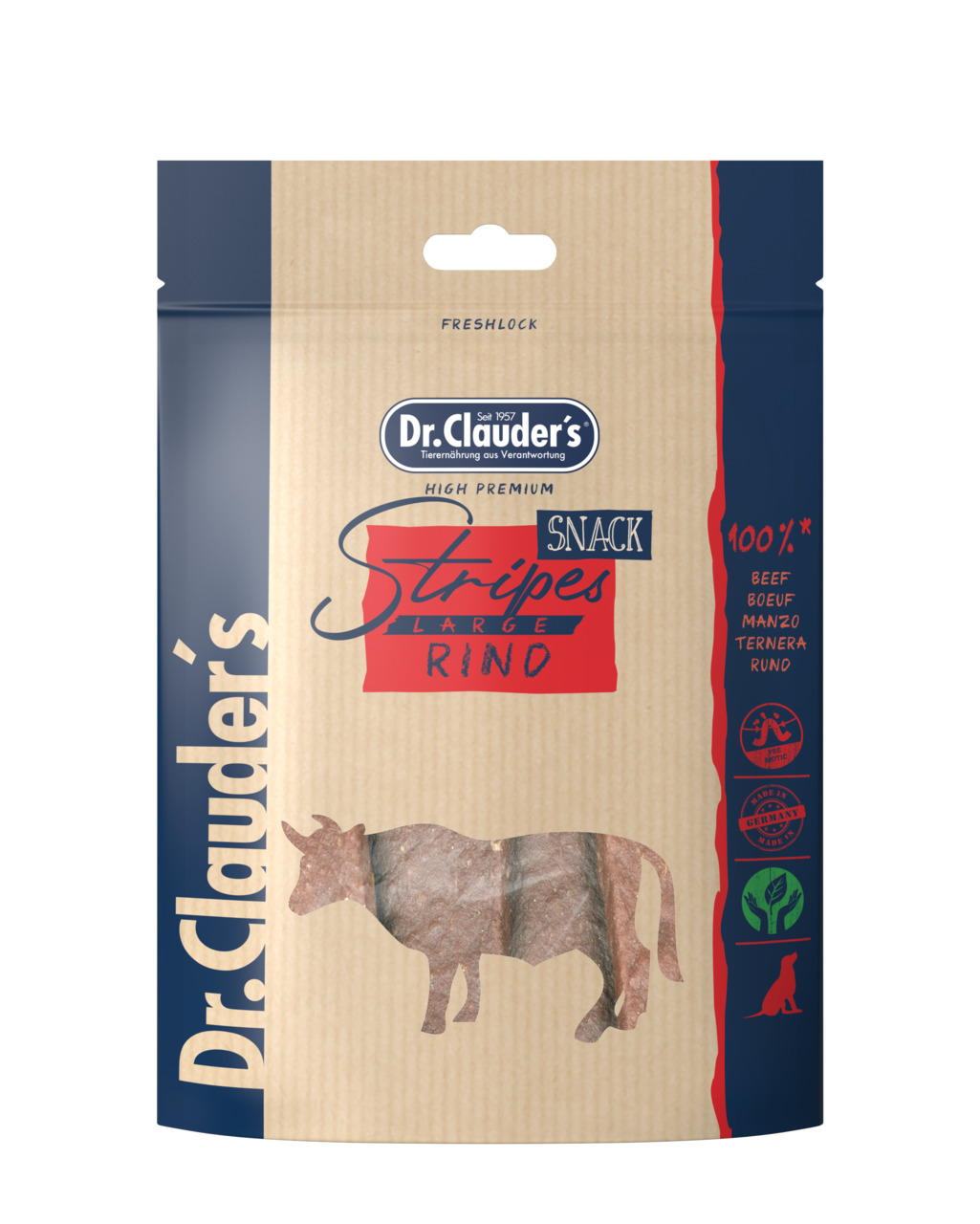Dr Clauder´s Stripes L Rind Hundesnack