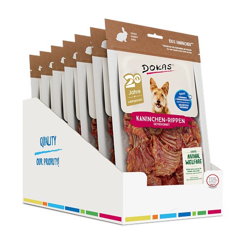 DOKAS Kaninchen 100 Gramm Hundesnacks