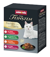 animonda Vom Feinsten Adult Feine Vielfalt mit Filets 8 x 85g Multipack Katzennassfutter