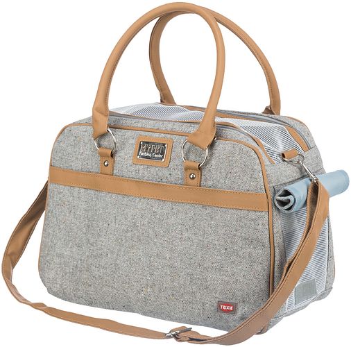 TRIXIE Tasche Helen, 19 × 28 × 40 cm, grau/hellbraun