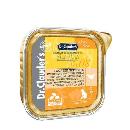 Dr. Clauder's Premium 100g Schale Katzennassfutter