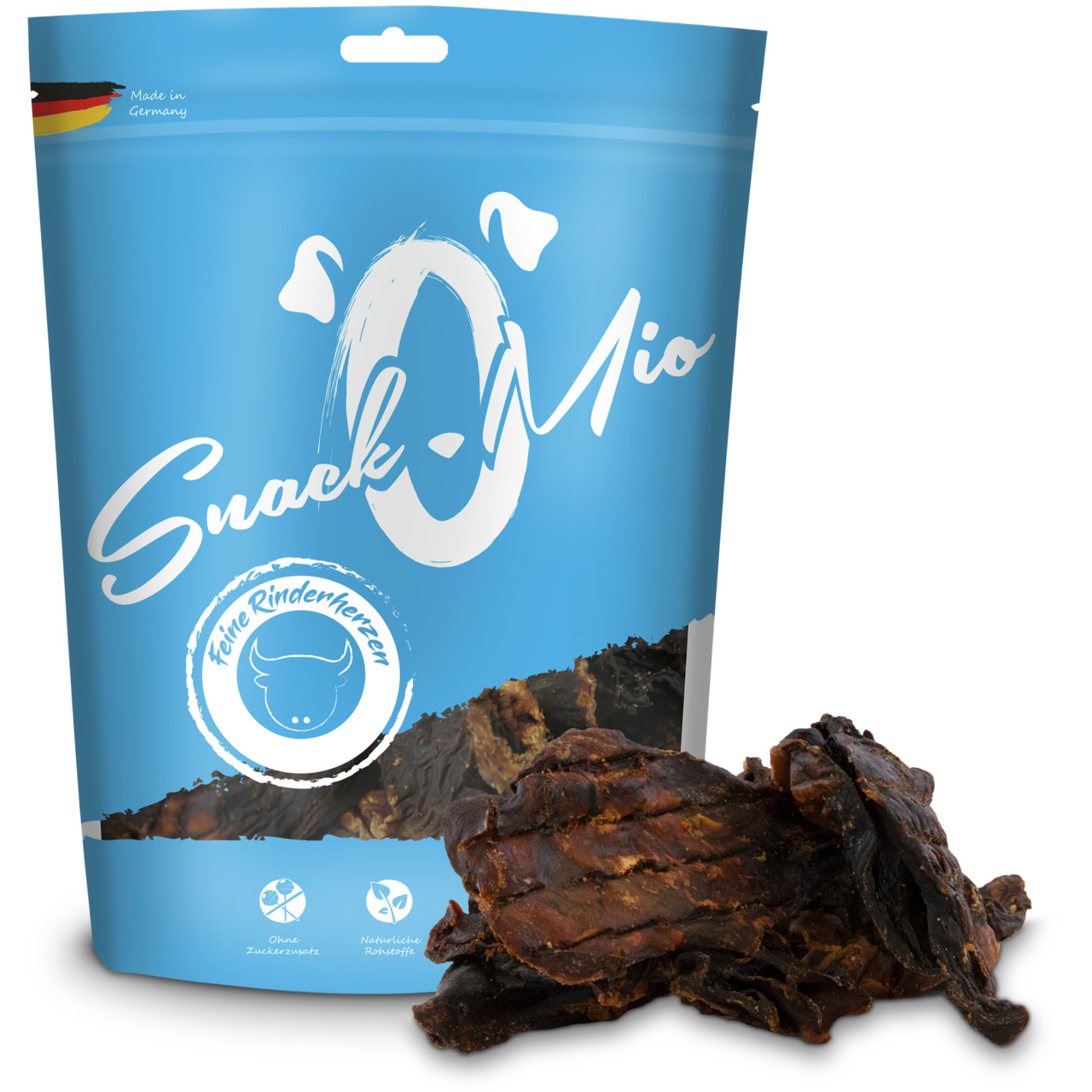 SnackOMio feine Rinderherzen Hundesnacks