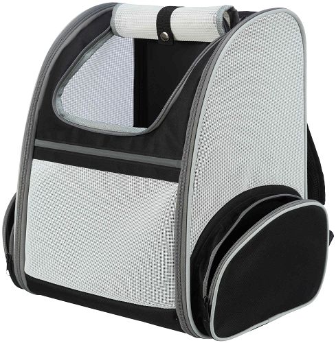 TRIXIE Rucksack Chloe, 39 × 43 × 27 cm, hellgrau/schwarz
